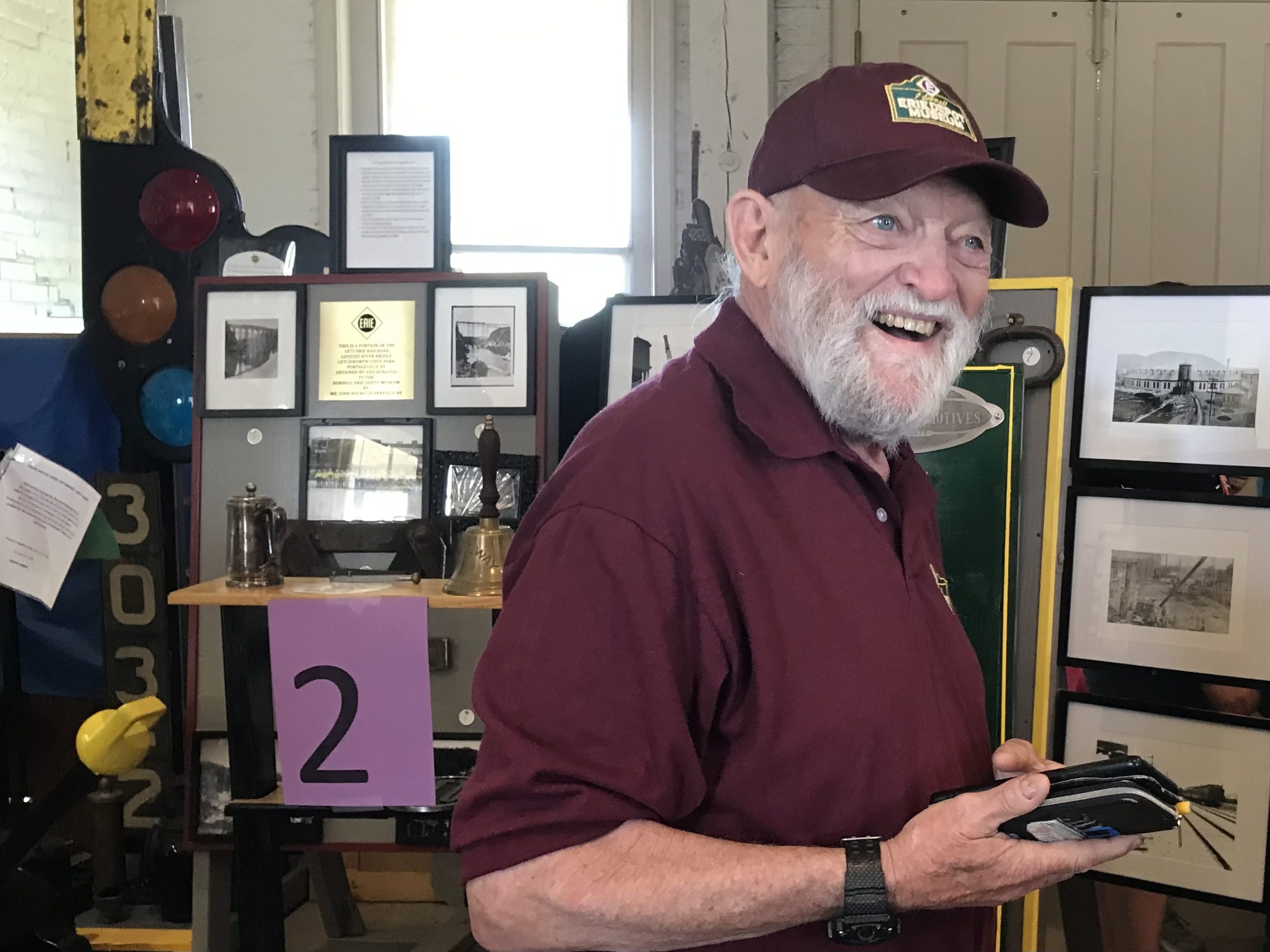 John Bush Hornell Erie Museum Volunteer